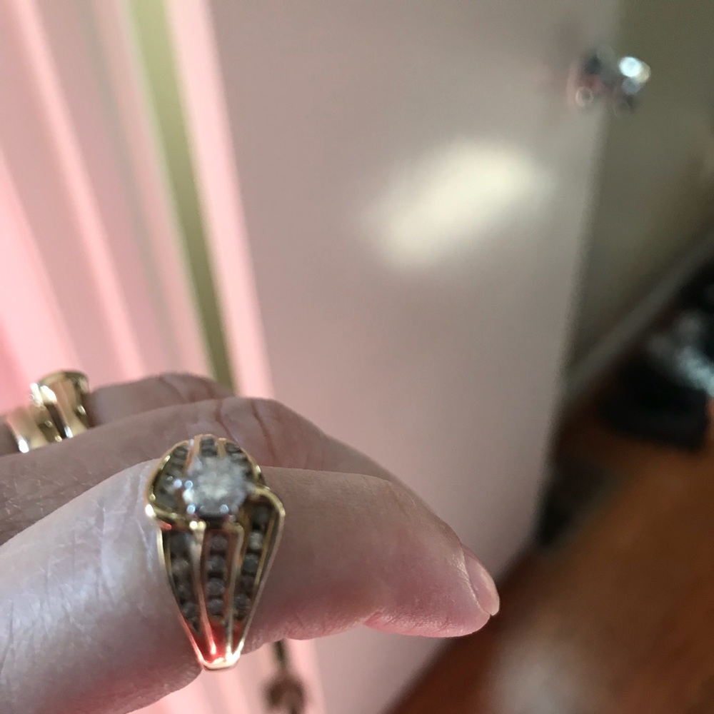 14k gold diamond ring